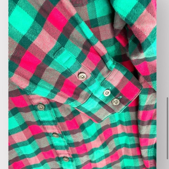 Patagonia Women’s Long Sleeve Midweight Fjord Organic Cotton Flannel - Sz 14 EUC - Picture 5 of 7